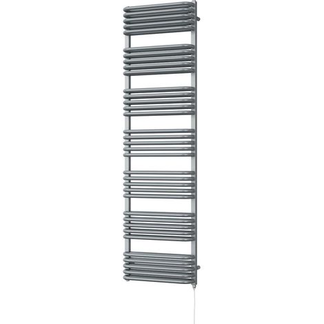 Crossmoor - Silver Electric Towel Rail H1800mm x W500mm 1200w Standard (1/2)