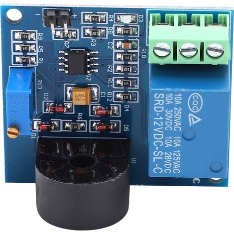 Relais 12V module détection courant AC avec sortie signal interrupteur protection surintensité (1/5)