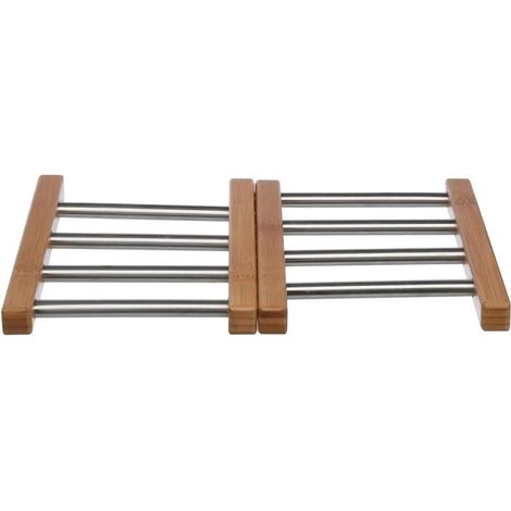 Support extensible en bambou et acier inoxydable (1/3)