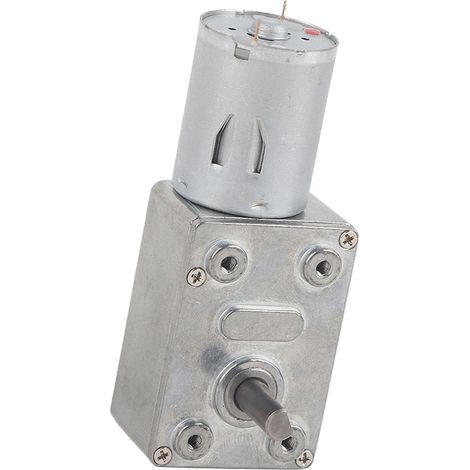 Moteur à engrenages à vis sans fin réversible à couple élevé, 1 pièce, CC 12 V, moteur réducteur (62 tr/min) (1/5)