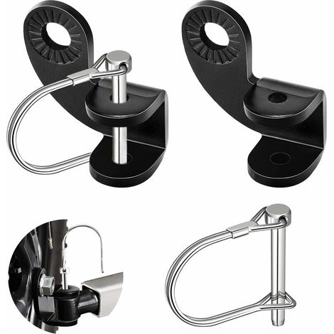 Attache Remorque Velo pour Enfant Attache-remorque Universelle pour Vélo 2 Pcs Support Attache Attelage Remorque Accessoire Velo avec Boucle en U pour Remorque Velo Pliable Enfants Chien Cargo, (1/5)