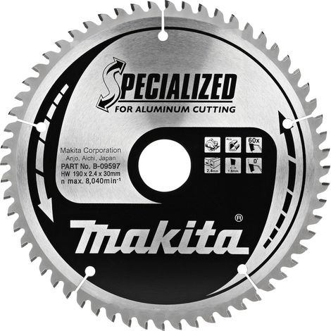 Hoja de sierra circular Makita b-09597 190 mm 60 dientes