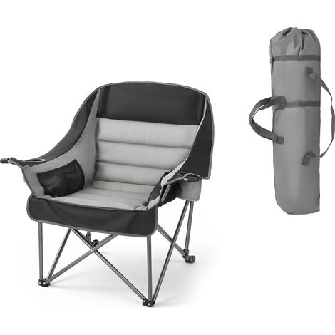 Mophorn Poltrona pieghevole portatile da campeggio,sedia per viaggio,pesca e picnic,capacità massima 204kg,con portabicchieri,ideale per escursioni e attività all'aperto,inclusa borsa per il trasporto (1/5)