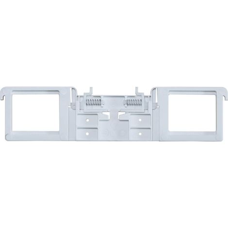 Charnière plastique abattant wc pour fixation lunette de toilette avec vis d'expansion et amortisseur pièces détachées kit boulon ecrou frein de charnières universel design (planche 206mm) (1/2)