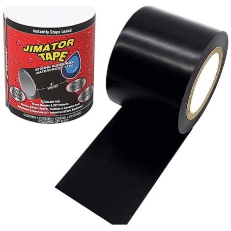Ruban étanche noir，2pcs Tape Waterproof，Ruban en silicone auto fusionnant, ruban isolant et bande d'étanchéité，D'étanchéité qui Colle et Répare Quasiment Tout-- (1/5)