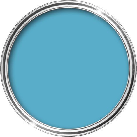 HQC Smooth Masonry Paint - Weatherproof & Long-lasting Protection For All Exterior Walls - Pale Blue - 5L