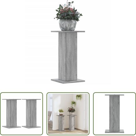 Support de pot - Supports pour plantes 2 pcs sonoma gris bois d'ingénierie (1/5)