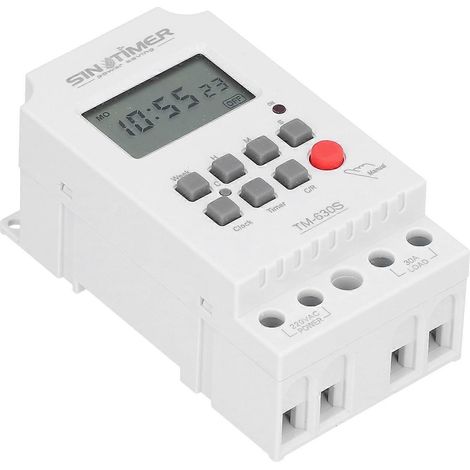 Mikrocomputer-Zeitschaltuhr, programmierbares elektronisches Zubehör mit Digitalanzeige, 220 V