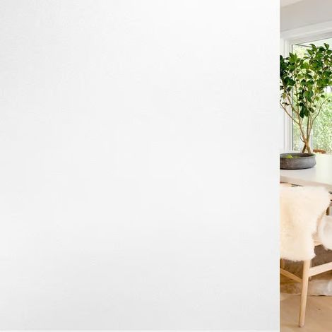Film pour fenêtre écran de confidentialité pour vitres, autocollant verre dépoli à adhésion statique sans colle pour salle de bain, maison, bureau blanc 44,5x300 cm blanc 45400cmWhite (1/3)