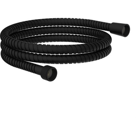 EISL JM150MKCRPLUS-B - Tubo per doccia universale, 1,5 m, in acciaio inox, 150 cm, colore: Nero opaco (1/5)