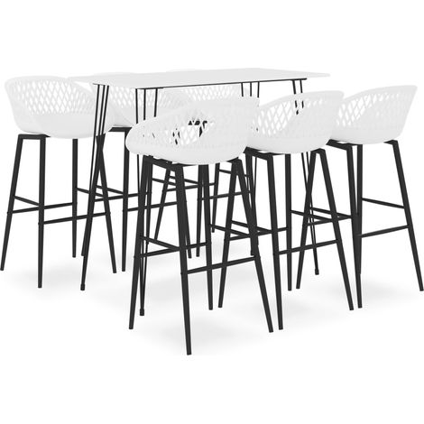7-tlg. Bar-Set Weiß