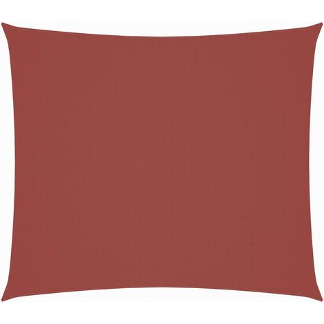 Vela Parasole Telo Ombra Parasole a Vela Oxford Rettangolare 2x2,5 m Terracotta (1/4)