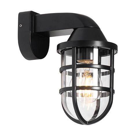 Modern Outdoor Wall Light Black IP54 - Joeri
