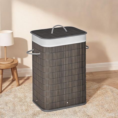 Accessoire de nettoyage en bambou métal 43 x 32 x 61 cm (1/5)