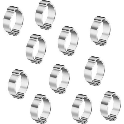 Oc-Pro – Collier de serrage à 2 oreilles type OETIKER Ø 15-18 mm – Sachet de 35 pièces – Résistance à la corrosion – Applications air comprimé