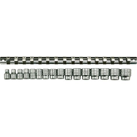 Teng M3816 Socket Clip Rail Set 16 Metric 3/8In Drive (1/3)
