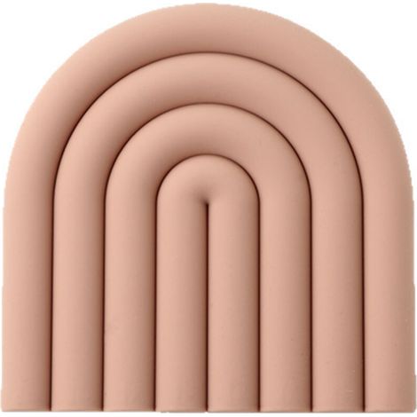 Tapis isolant antidérapant en silicone, rose, 1515cm, durable et résistant à la chaleur, adapté aux ustensiles de cuisine. (1/5)