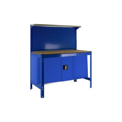 Simonrack banc de travail professionnel bleu et bois robuste (1/3)