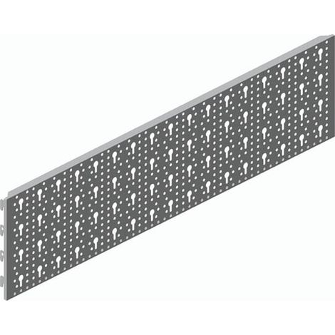 ELEMENT SYSTEM Tôle perforée en acier Matériau STA blanc L.800mm B.200mm - 11400-00004