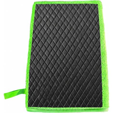Gant d'argile à losanges vert de décontamination (1/5)