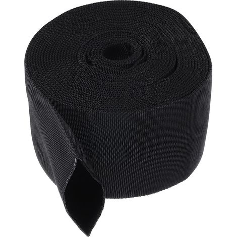 2,2" Dia 24,6FT Nylon Protection Tuyau Manchon, Câble Couvercle Gaine Protection pour Soudage Tig Torche Hydraulique Tuyau, Noir (1/4)