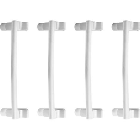 Porte-serviettes en plastique à suspendre la porte, lot de 4, barre simple, organisateur pratique (1/5)