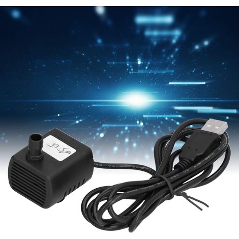 Pompe à eau submersible pour fontaine d'aquarium, pompe amphibie étanche à débit réglable avec indicateurs LED et fil de cuivre émaillé pur, silencieuse (1/5)