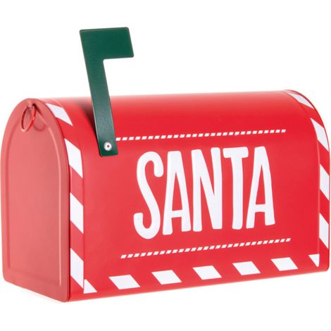 Cassetta Postale Lettere Per Babbo Natale Decorativa Rossa Modello Open (1/4)