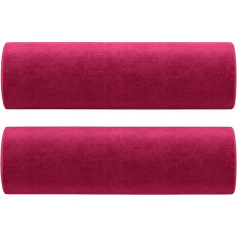 Maison Exclusive - Cojines decorativos 2 uds terciopelo rojo tint