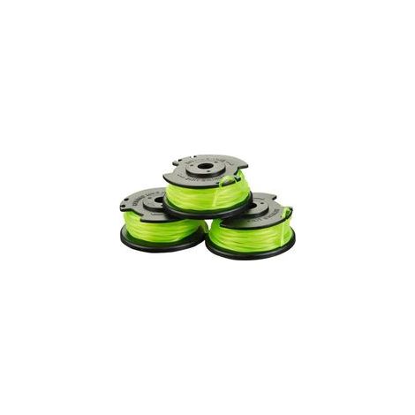 Lot de 3 bobines simple fil torsadé 2mm pour coupe-bordures sur batterie RAC143 (1/3)