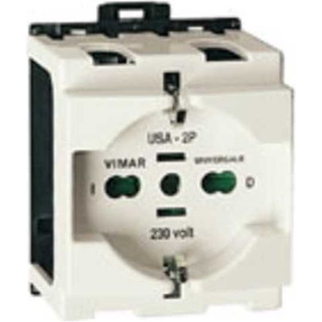 09967 Presa 2P+T 16A Universale Guida Din