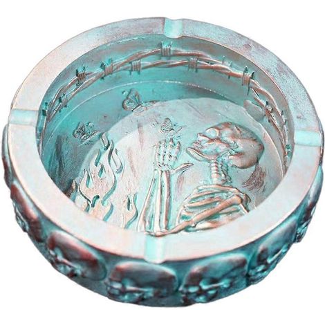 Lustiger Totenkopf-Aschenbecher