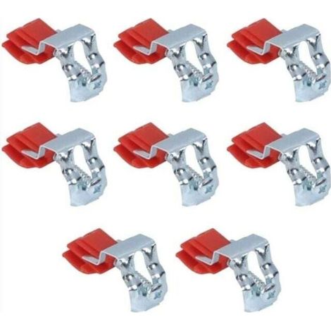 -8 PCS Clips de Fixation d'évier Clips d'évier Encastrés Clip de Montage D' évier Clips d'évier de Cuisine Installation Fixation à vis perforée réglable pour la cuvette de l'évier (1/4)