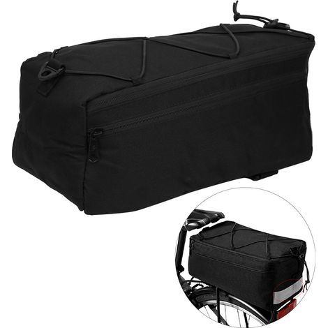 Sacoche de rangement isolante pour porte-bagages arrière de vélo SAHOO 600D avec éclairage réfléchissant. (1/5)