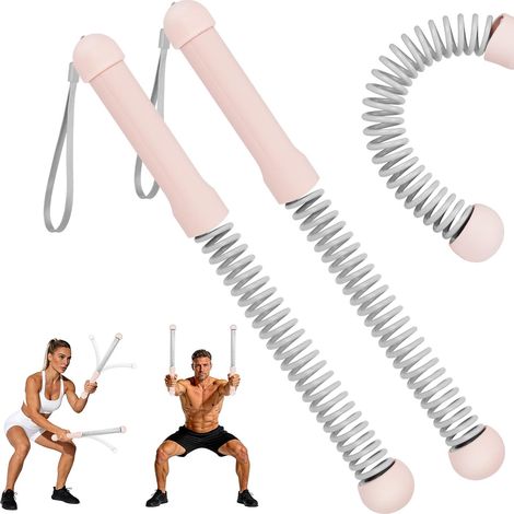 Set of 2 Ropeless Battle Ropes, Pink (1/5)