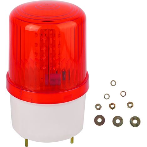 Construction de trafic de balise clignotante de voyant d'avertissement de LED rouge d'entrepôt extérieur (110 V) (1/5)