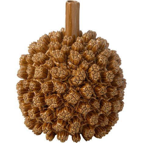 Vase Déco en Grès "Saki" 30cm Jaune