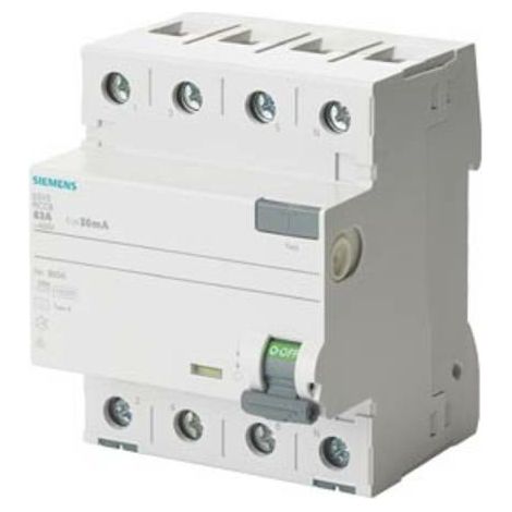 [NEUWERTIG] B-Ware Siemens Fi Schutzschalter Schalter Fehlerstromschutzschalter Schutz 40 A 400 V