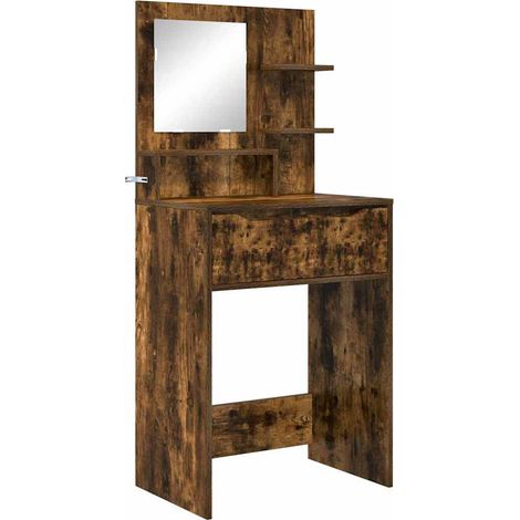 Maison Exclusive - Tavoli da Trucco per Camera da Letto con cassetto Rovere fumé