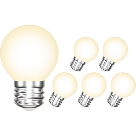 Ampoule LED E27, 5W 540Lm Blanc Chaud 3000K, Ampoules E27 LED à Filament à Vis, Equivalent à une, Angle d'éclairage 360°, Non Dimmable, Lot de 6