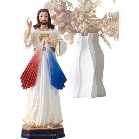 Statue de Jésus Christ Décoration Religieuse Sacrée Classique en 3D (1/5)