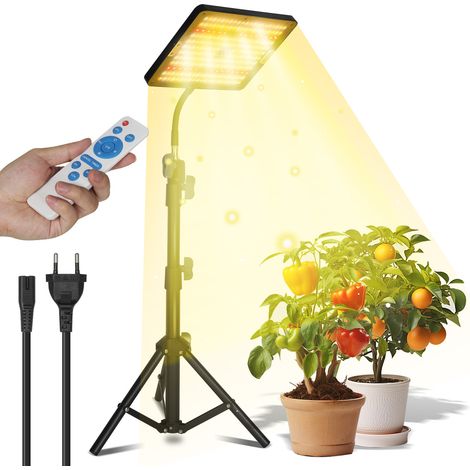 TolleTour Lampada LED per la crescita a spettro completo con timer automatico e 10 livelli di luminosità regolabili (1/5)