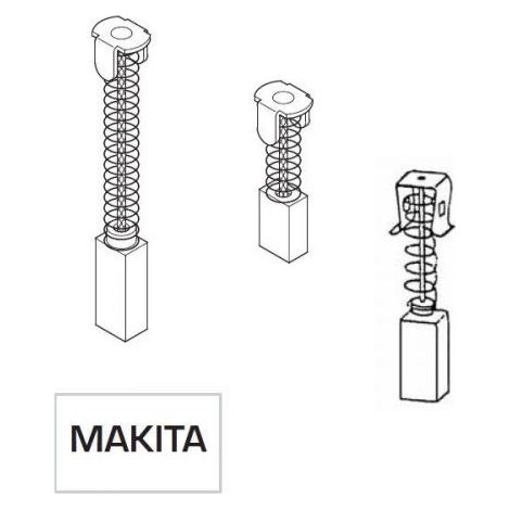 COPPIA SPAZZOLE SPAZZOLA A CARBONCINO RICAMBIO PER UTENSILI MAKITA 13713V 6X10X15/19 PZ.2(13714)
