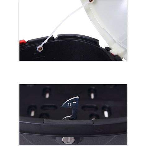 Top case arrière moto grande capacité, universel pour casque, bagages, bijoux, électroménager, bleu, grande taille (1/4)