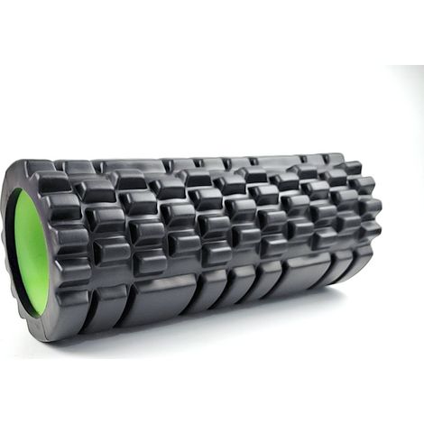 Foamroller for deep tissue massage, 33 cm, adapté au massage musculaire et au débarrassage des points déclencheurs dans le tissu liant, idéal comme rouleau de massage dorsal pour fitness, yoga et pila (1/2)
