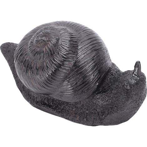 Cache-clés extérieur en résine forme escargot réaliste, boîte de rangement discrète pour jardin, résistant aux intempéries, 14x6x7cm (1/5)