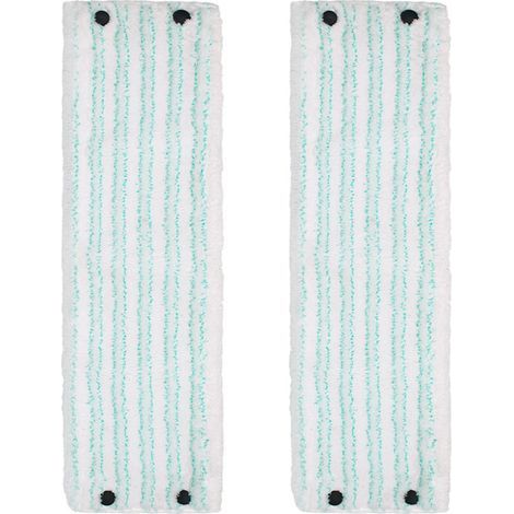 Lot de 2 Recharge de tête de mop pour Leifheit Clean Twist/Combi M Micro Duo -Chiffon à Franges 48.5 x 15cm,moppe Compatible leifheit serpillière,serpillères de Rechange en Microfibre pour Tou (1/4)