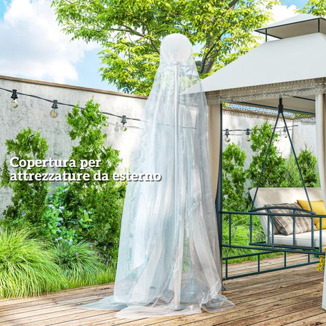 Bâche Transparente Anti-UV pour Serre Tunnel de Jardin 6x10 m, Couverture Imperméable en PP de Remplacement (1/5)