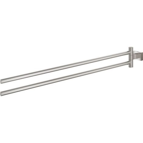 Grohe Essentials Cube Toallero Supersteel Infinity Finish, 40624DC1