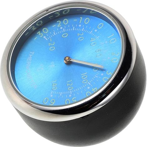 Thermomètre de Voiture à Affichage LED Bleu pour Tableau de Bord  Horloge Électronique Intégrée, Boîtier Fer et Abs, Lecture Précise en Conduite Nocturne (1/5)